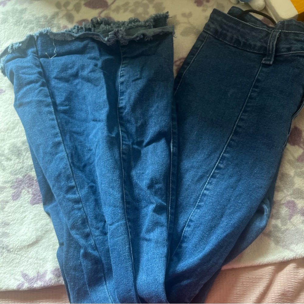 Flared Women’s Dark Blue Jeans